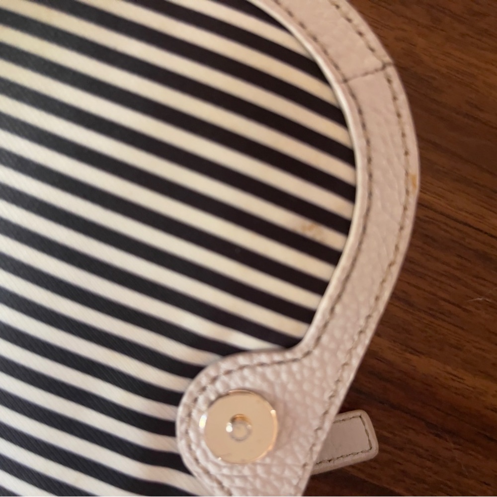 Authentic Kate Spade Pebbled Ivory Leather Handbag Bag Purse Crossbody Tassels - Picture 6 of 7